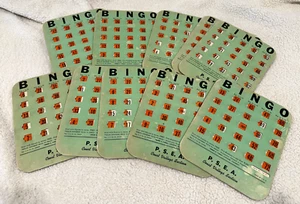 Tarjetas de Bingo PSEA - De Colección - Cartón - Ventanas Naranja - Juego de 10 - Imagen 1 de 2
