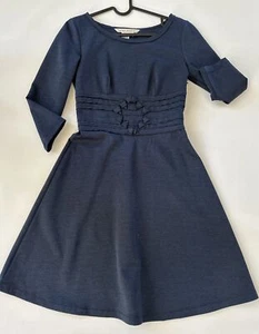 Euc Max Studio Size XS Blue Fit And Flare Dress - Picture 1 of 4