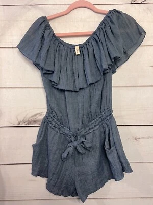 Mameluco ELAN Denim Color Talla Med Funciona Pequeño Foto 1 de 4