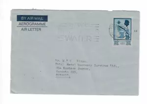 Trinidad & Tobago 1973 Air Letter sent to Canada - Ministry of Health - Picture 1 of 3