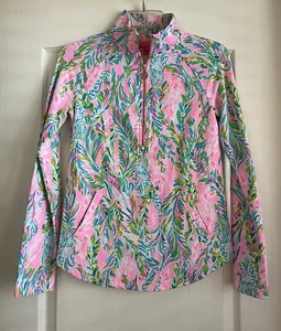 Lilly Pulitzer Unicorn Of The Sea UPF 50+ Skipper Popover Jacket Size XS - Picture 1 of 9