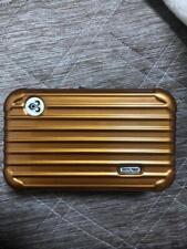 Thai Airways RIMOWA First Class Pouch Brown Color Amenity Case Mint
