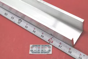 2" x 2" x 1/4" Wall 6061 T6 ALUMINUM CHANNEL 18" long Mill Stock Cut New - Picture 1 of 4