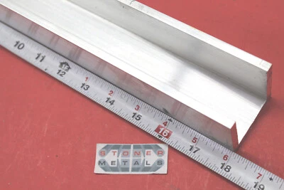 2" x 2" x 1/4" Pared 6061 T6 CANAL DE ALUMINIO 18" Largo Molino Stock Corte Nuevo Foto 1 de 4
