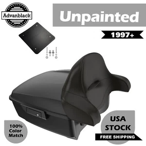 Advanblack Unpainted Rushmore King Tour Pak Pack Pad For 1997+ Harley/Softail - Picture 1 of 13
