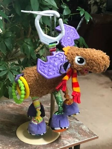 Lamaze Mortimer The Moose Clip On Hang Toy Baby Toys Plush Stuffed Animal 8" - Picture 1 of 9