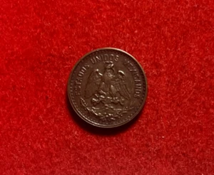 Mexico 1915 Centavo Zapata Issue Bronze Coin KM#416 179K Mintage T3256a - Picture 1 of 2