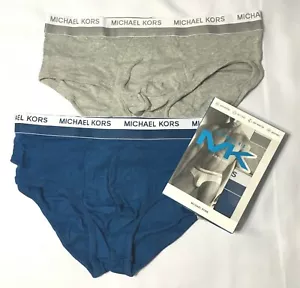 Michael Kors Herren Unterwäsche Ultimate Rib 2 Lo Rise Slip Grau / Blau S M L - Bild 1 von 8