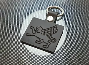 GRIFFIN BLACK LEATHER KEYRING SOARER B - Picture 1 of 8