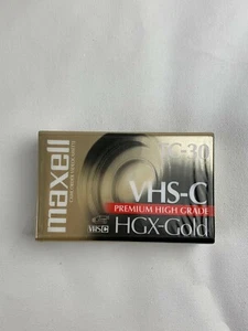 Videocamera Maxell VHS-C TC-30 Premium alta qualità HGX-Gold videocassetta NUOVA - Foto 1 di 2