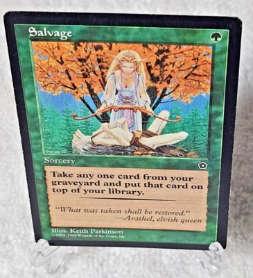 MTG Salvage - Portal Second Age 1998 Magic The Gathering Card LP - Image 1 of 4