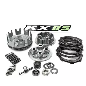 2016 KAWASAKI KX100 KX112 KX80 KX85 OEM COMPLETE CLUTCH W PLATES 2001 - 2023 - Foto 1 di 16