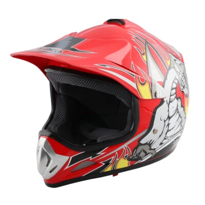 X-PRO Youth Dirt Bike Helmet Kids Child Helmets DOT Approved Black Blue Red S-XL - Image 1 of 4