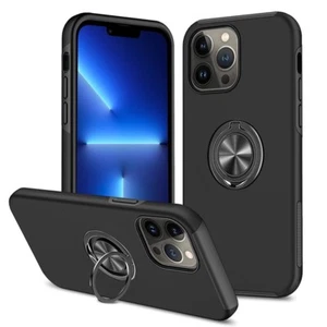 Case For iPhone 11 12 13 14 15 Plus Pro Max X XR 8 7 Shockproof Armor Ring Stand - Picture 1 of 42