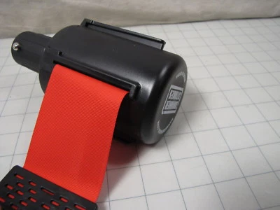 Banner Stakes 16'x2-3/4" Red Retractable Belt Barrier Mounts on 1-1/2" Post NEW - Image 1 of 4