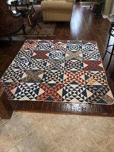 Antique Homemade Hand Stitched Quilt
