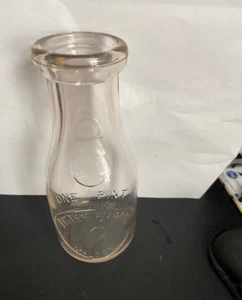 Sehr seltenes antikes Potts and Harding 1 Pint Milchglas Gefäß ~ Malden, MA - Bild 1 von 6