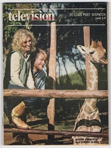 LA ÚLTIMA JIRAFA 1979 St. Louis Post Guía de TV Susan Anspach Simon Ward - Imagen 1 de 1