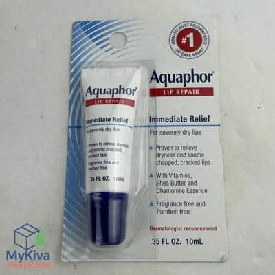 Aquaphor Pomada Reparadora de Labios 0 35 OZ Crema Hidratante de Larga Duración Paquete de 1 Foto 1 de 4