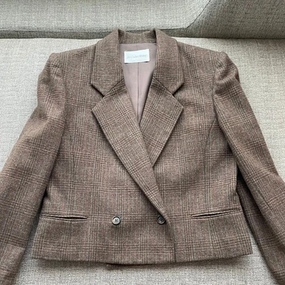 Chaqueta Blazer Corta de Lana JH Collectibles Vintage Union Hecha en EE. UU. Talla 8/10 Foto 1 de 4