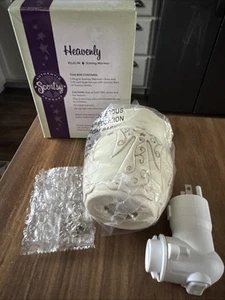 Scentsy Mini Wax Warmer HEAVENLY ANGELS Textured Wall Plug In NEW Retired - Picture 1 of 3