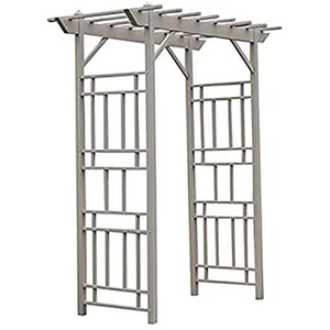 Arbor 85 in. x 72 in. x 41 in. Mocha Vinyl PVC Wellington Pre-fabricated Panels - Picture 1 of 3