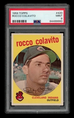 1959 Topps Set-Break #420 Rocco Colavito PSA 9 MINT - Image 1 of 3