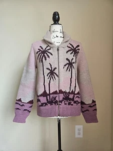 Cárdigan Faherty Sunset para mujer S mezcla de alpaca cremallera completa - Imagen 1 de 11