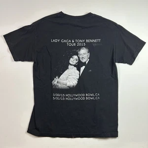 Vintage Lady Gaga&Tony Bennett live at Hollywood Bowl Tour Shirt Mens Size Large - Picture 1 of 6