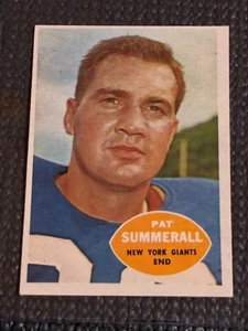 1960 Topps Pat Summerall #77 - EX/NM - Sharp Corners No Creases - Picture 1 of 2