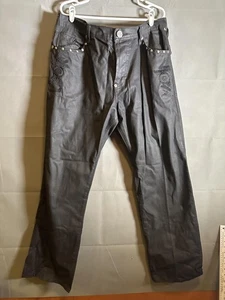 Konvict jeans size 42 Studded Embellished Embroidered Straight Leg Jeans - Picture 1 of 8