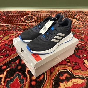 NIB Adidas DURAMO 10K Women’s Black Blue Running Shoes Size 6.5 GZ0609 - Picture 1 of 7