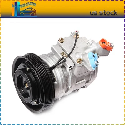 A/C Compressor & Clutch For Toyota For Corolla l4 1.8L 1998-2002 1999 2000 - Image 1 of 4