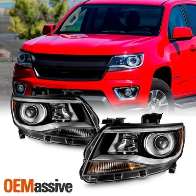 For 2015-2022 Chevy Colorado [Halogen Type] Projector Headlights OE Style Pair - Imagem 1 de 4