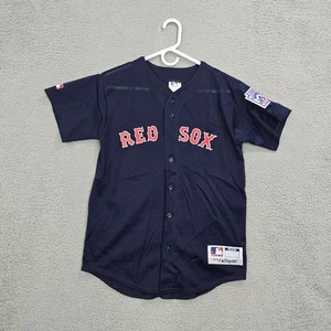 Vintage Majestic Boston Red Sox Trikot blau Jugend Large Made in USA MLB Baseball - Bild 1 von 15