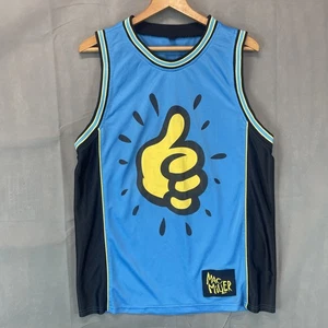 Mac Miller Basketball Jersey Mens Blue 92 Thumbs Up Tank Top - Picture 1 of 7