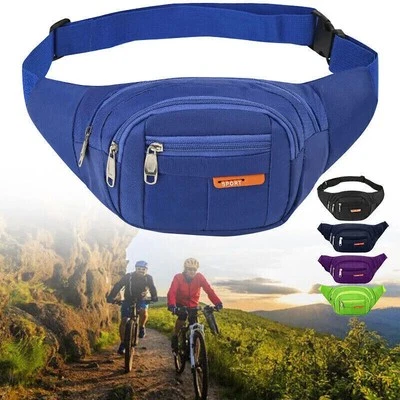 Large Waterproof Waist Bum Bags Fanny Pack Belt Pouch Wallet Travel Bag Unisex - Image 1 of 4