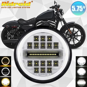 5.75" 5-3/4inch LED Headlight Hi/Lo Beam DRL For Harley-Davidson Iron 883 XL883N - Bild 1 von 21