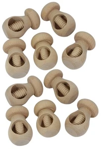 Set 10 Nussknacker – Rohholz Fliegenpilz Deko - Bild 1 von 2