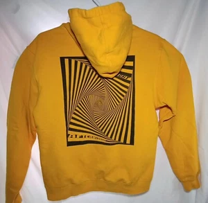 Sudadera con Capucha After Midnight NYC Mediana Amarilla Espiral Gráfico Patinador Hip Hop Surfer - Imagen 1 de 9