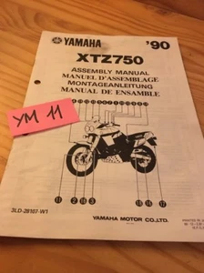 Yamaha XTZ750 1990 XTZ 750 instruction preparation setup manuel montage set-up - Bild 1 von 7