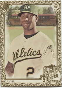 2019 Allen & Ginter KHRIS DAVIS GOLD BORDER Hot Box #49 - OAKLAND ATHLETICS - - Picture 1 of 1