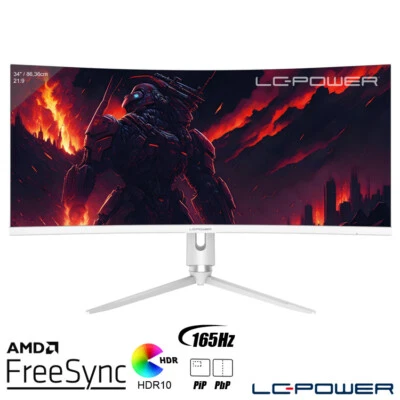 B-Ware - LC-Power - Monitor LC-M34-Q-C-PRO - 34", UWQHD-Auflösung, 165Hz, Curved - Bild 1 von 4