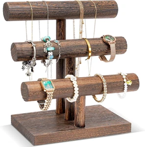 Bracelet Holder Display Bracelet Organizer, Wooden Bracelet Stand for Selling, T - Picture 1 of 12