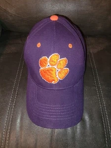 Clemson Paw Hat Baseball Cap One Size Orange, White, Purple - Picture 1 of 4