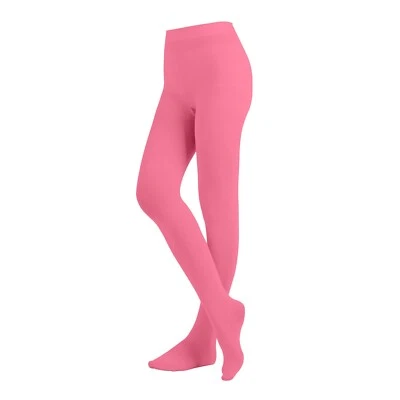 Medias de baile ballet con patas opacas de microfibra color liso EMEM Apparel para mujer Foto 1 de 4