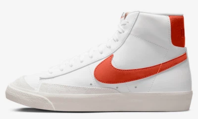 Nike Blazer Mid '77 Womens Shoes DZ4408-100 Size 9 or 10 White/Mantra Orange - Image 1 of 4