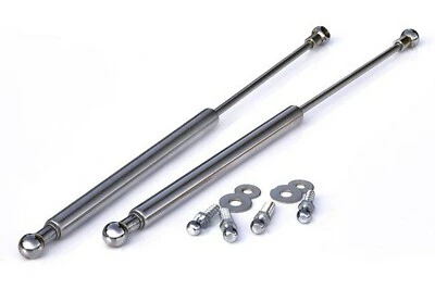 Pour VW Golf 3 4 Cabriolet Break Vento Vérins Amortisseur Capot Inox Chrome - Immagine 1 di 2