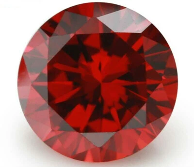 35.52ct Round Unheated Natural Red Ruby Faceted Cut 20mm AAAA VVS Loose Gemstone - Image 1 of 3