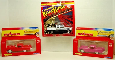 VINTAGE MAJORETTE 2 T-birds & 1 Pickup Truck Lot of 3 NOS  MIB 1/32 scale - Image 1 of 4